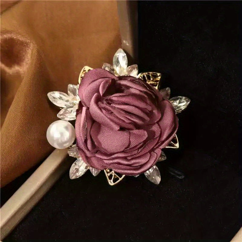 Women's Floral Brooch Japanese Korean Fashion Elegant Chest Accessory for Autumn