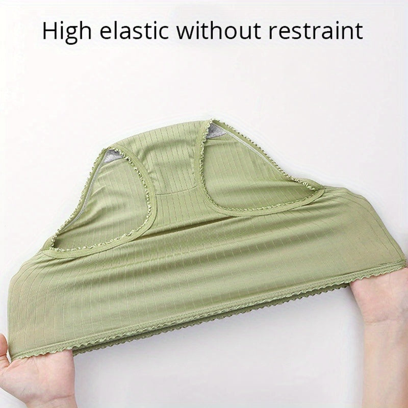 Set of 4 Women's High Waist Breathable Cotton-Polyester Underwear