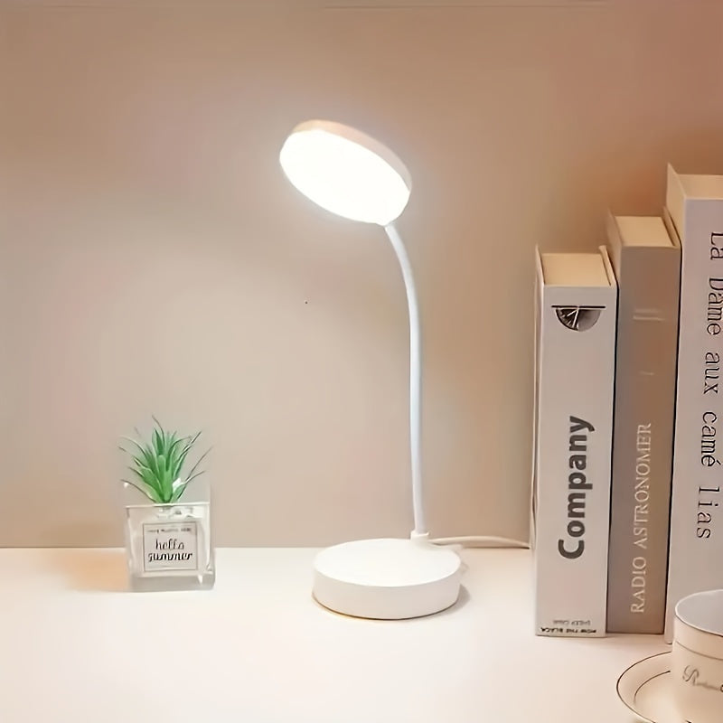 Adjustable USB LED Desk Lamp with 3-Level Dimmer Eye-Caring Reading Light