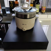 Kitchen Stove Cover with Pot Storage Racks, Carbon Steel, Gas and Electric Compatible