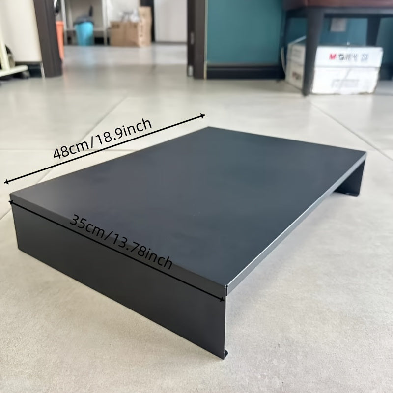 Kitchen Stove Cover with Pot Storage Racks, Carbon Steel, Gas and Electric Compatible