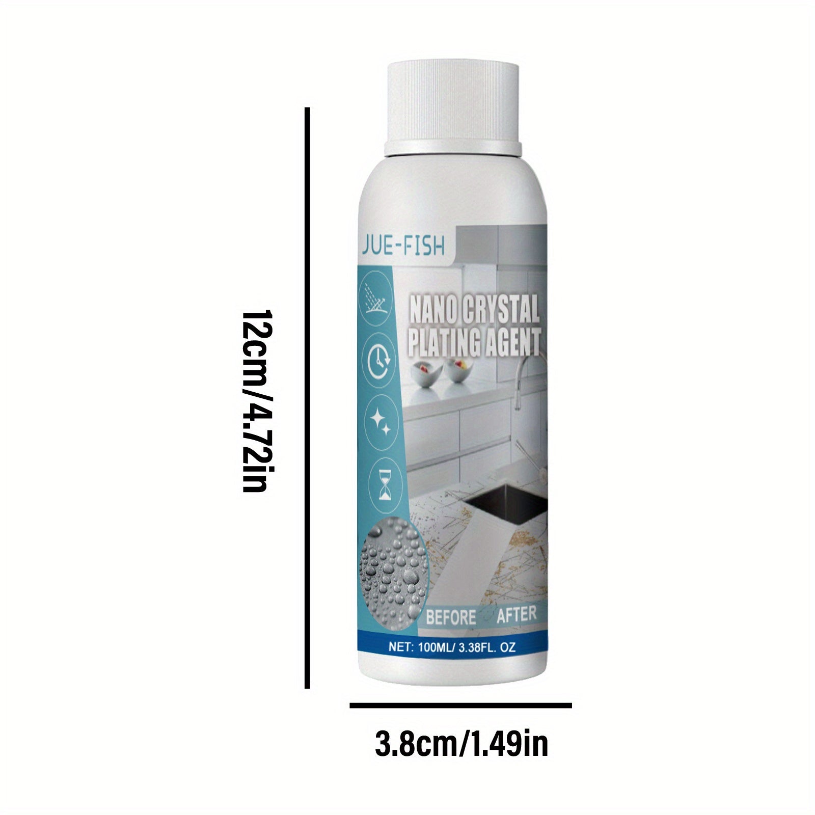 Protective Film for Kitchen Countertops with Nano Crystal Plating for Marble Quartz