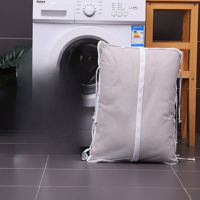 Laundry Mesh Bag with Drawstring, Polyester, Durable, for Washing Bedding and Toys