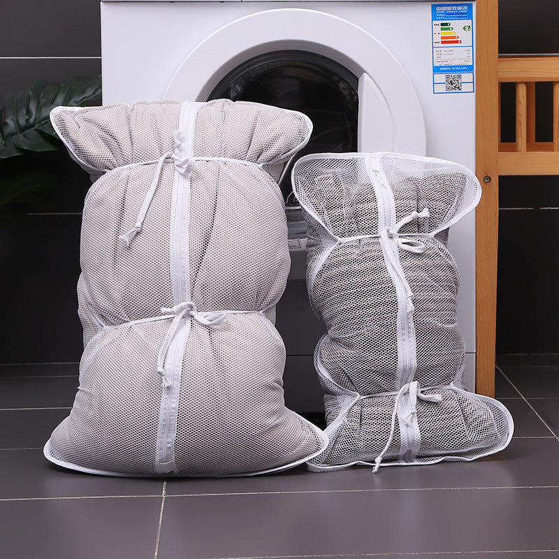 Laundry Mesh Bag with Drawstring, Polyester, Durable, for Washing Bedding and Toys