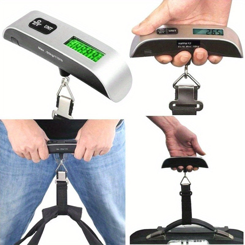 Digital Luggage Scale 50kg Portable Metal Body with LCD Display