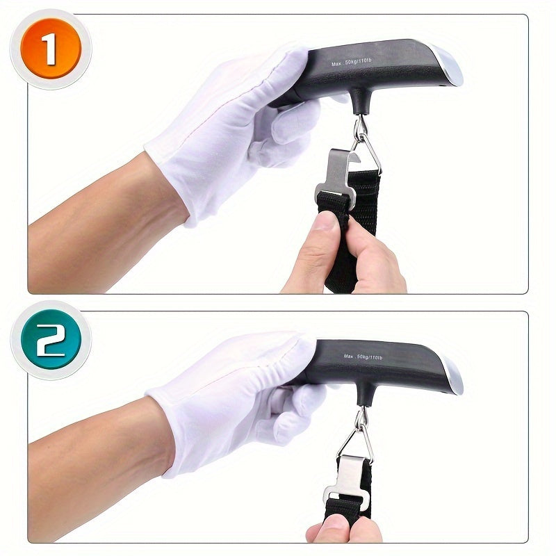 Digital Luggage Scale 50kg Portable Metal Body with LCD Display