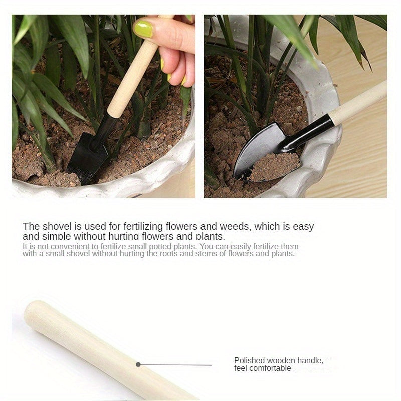 Set of 6 Mini Gardening Tools for Indoor Plant Care and Maintenance