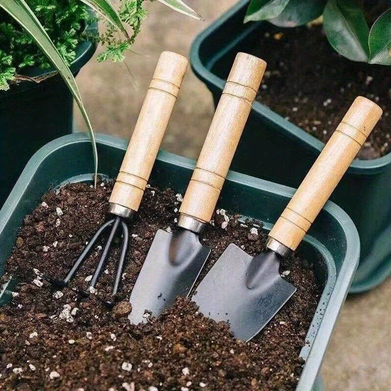 Set of 6 Mini Gardening Tools for Indoor Plant Care and Maintenance