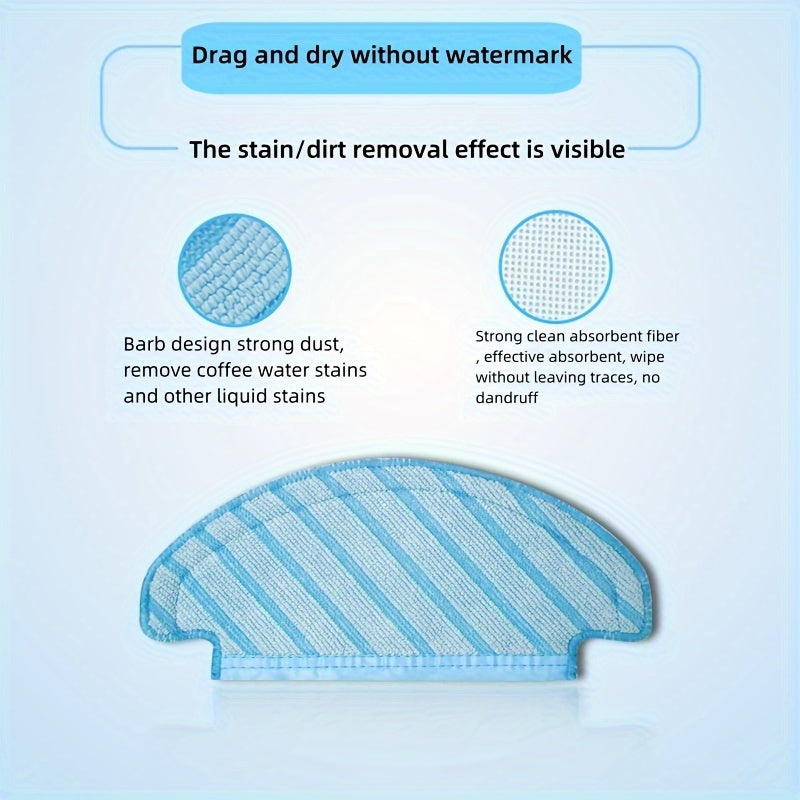 ECOVACS DEEBOT OZMO T8 T8 AIVI T8 MAX N8 Pro N8 Pro+ changyutgich uchun almashtirish qismlari to'plami, 1 asosiy cho'tka, 2 filtr, 4 yon cho'tka, 2 mopa pad va plastik pol ulanishini o'z ichiga oladi.