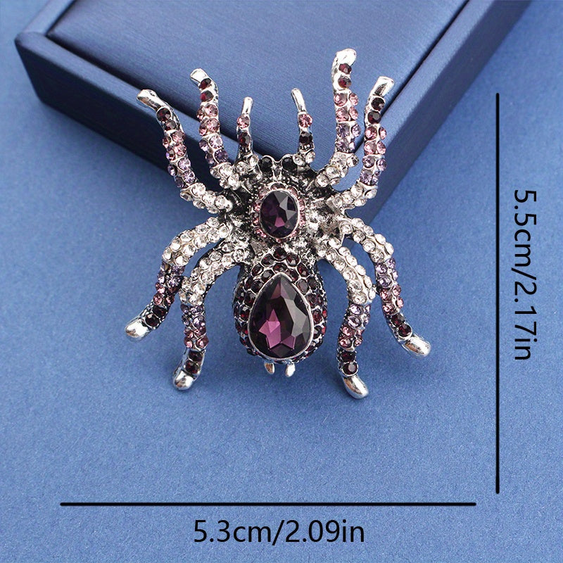 Luxury French Baroque Spider Brooch Insect Pin Jewelry Gift