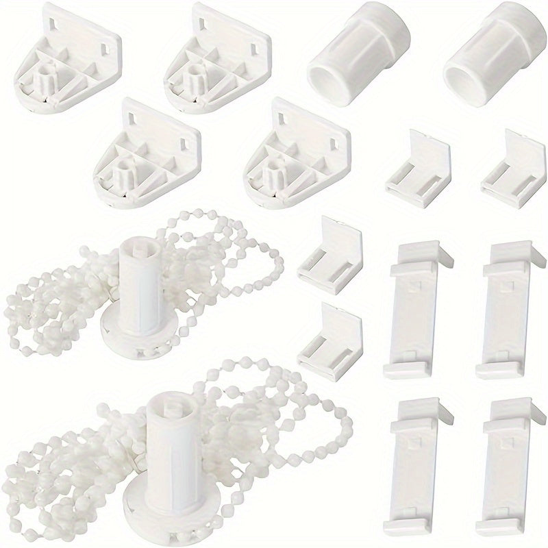 White Plastic Roller Blind Repair Kit with Clutch and Bracket