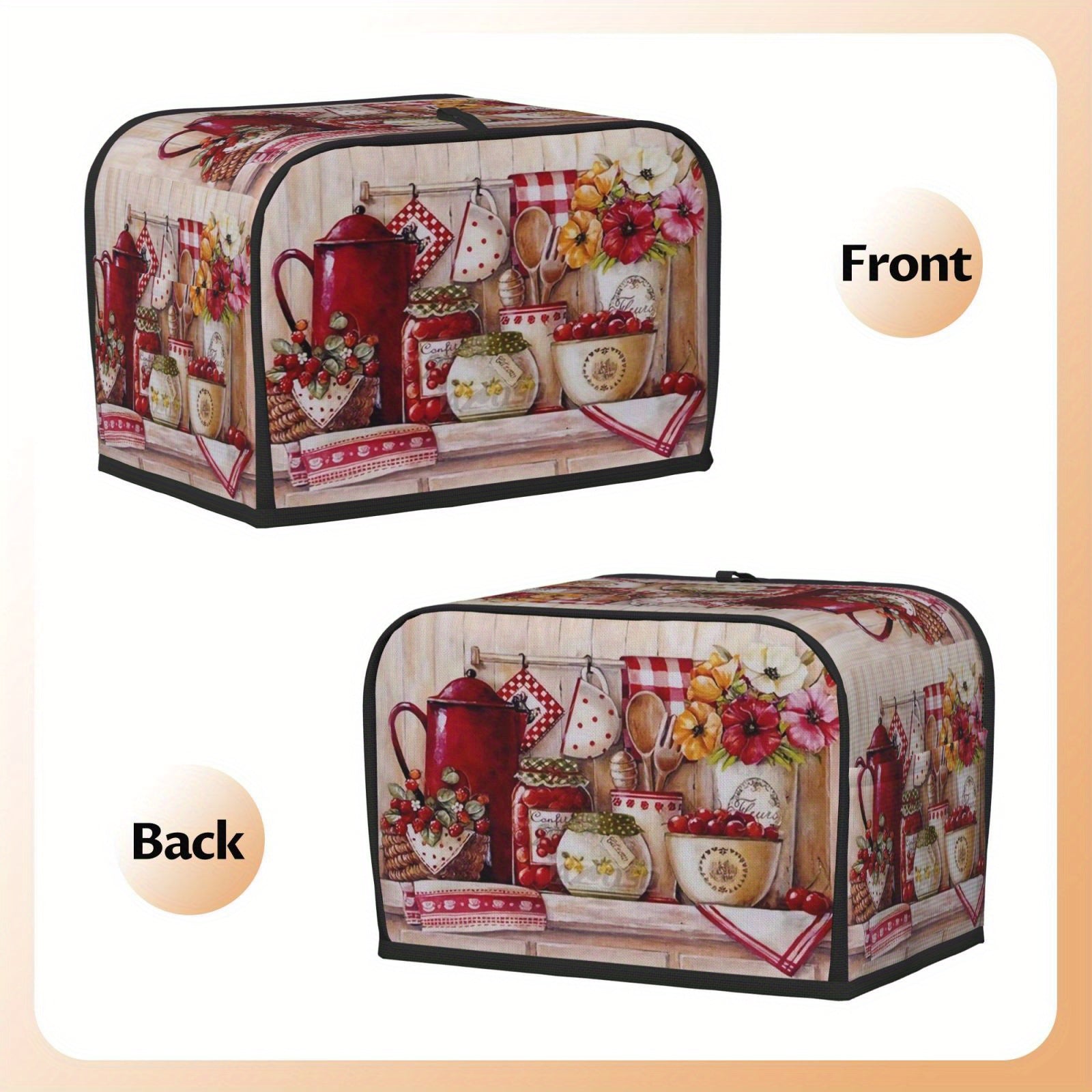 Kichik maishiy texnikalar, masalan, non tayyorlovchi, shashlik pishiruvchi va boshqa oshxona aksessuarlarini chang va zarardan himoya qilish uchun Sweet oshxona himoya qopqog'i.