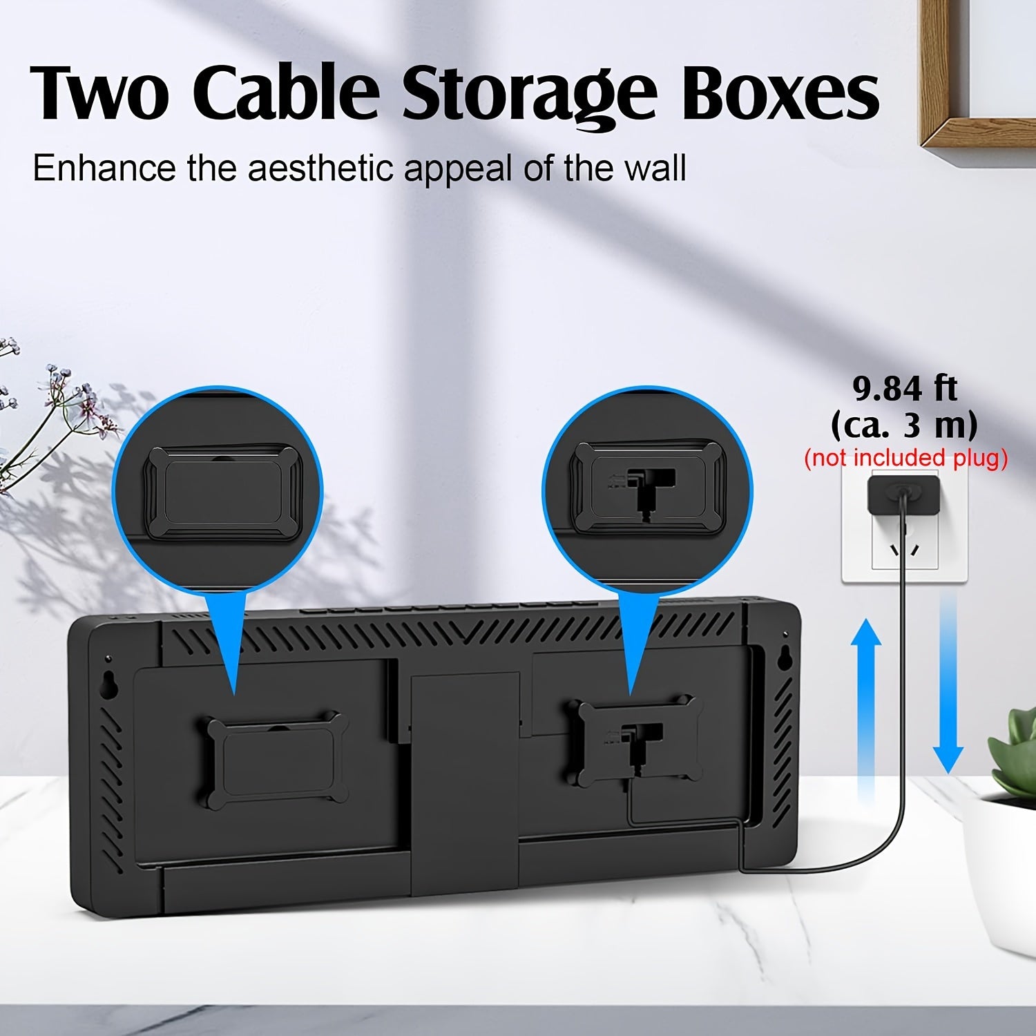 Large Digital Wall Clock with Remote Control Auto Brightness USB Powered Date Week Temp for Living Room Office Gym Classroom Bedroom