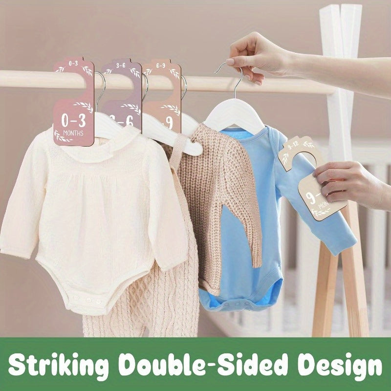 Wooden Nursery Closet Dividers for Clothes Organization Baby Storage Accessories