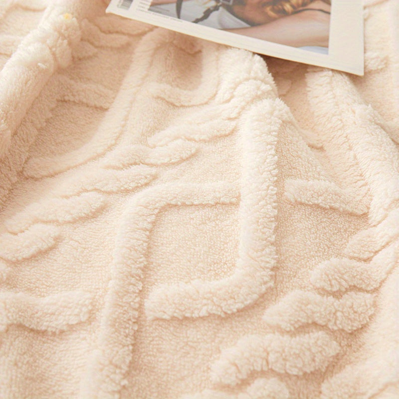 Opulent Taffeta Tashqi Ko'rpa - Zamonaviy Geometrik Dizayni bilan Bir Rangli, Yoz va Qish davomida Yotoq va Divanlar uchun Quvvat Ta'minlaydi