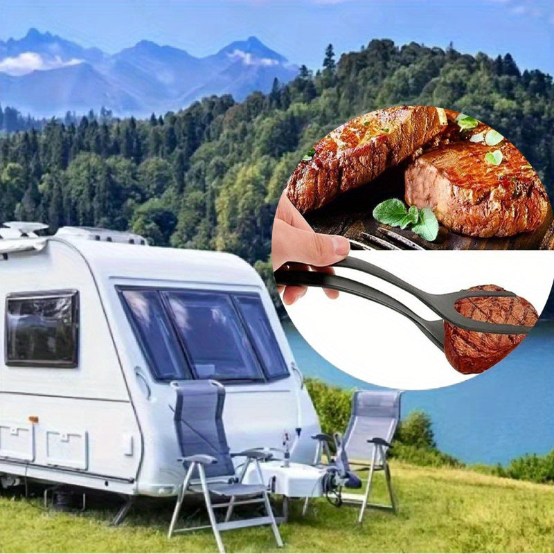 2 ta silikon tuxum va pancake uchun aylantiruvchi, yopishmaydigan, oziq-ovqat uchun mo'ljallangan, issiqlikka chidamli spatula to'plami