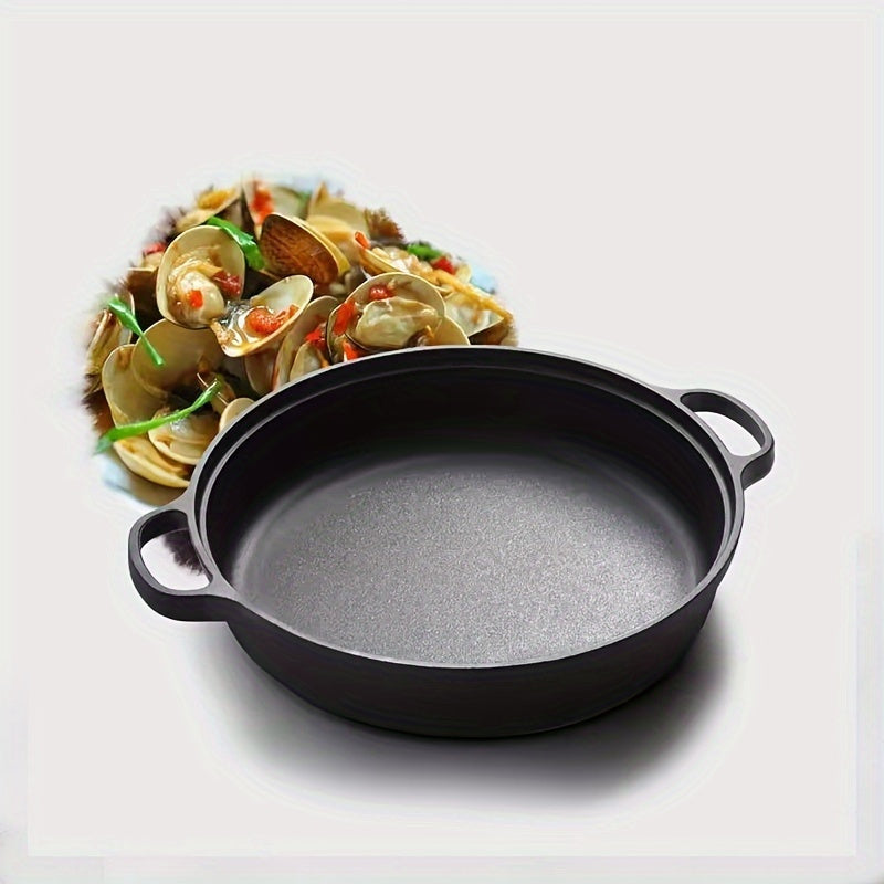 Cast Iron Skillet 21.84cm Non-Stick Frying Pan with Dual Handles Oven Safe