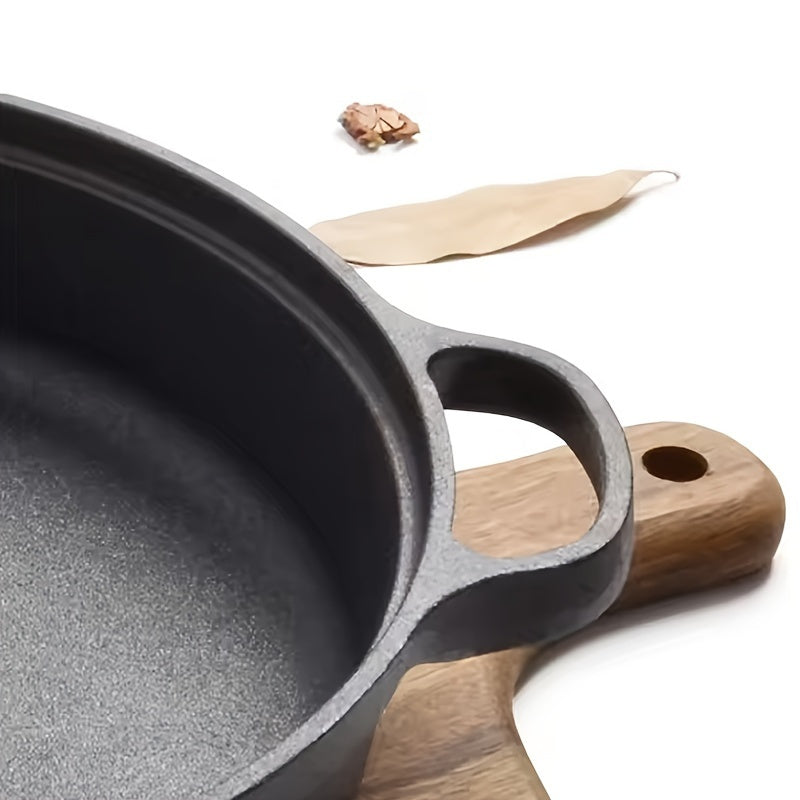 Cast Iron Skillet 21.84cm Non-Stick Frying Pan with Dual Handles Oven Safe