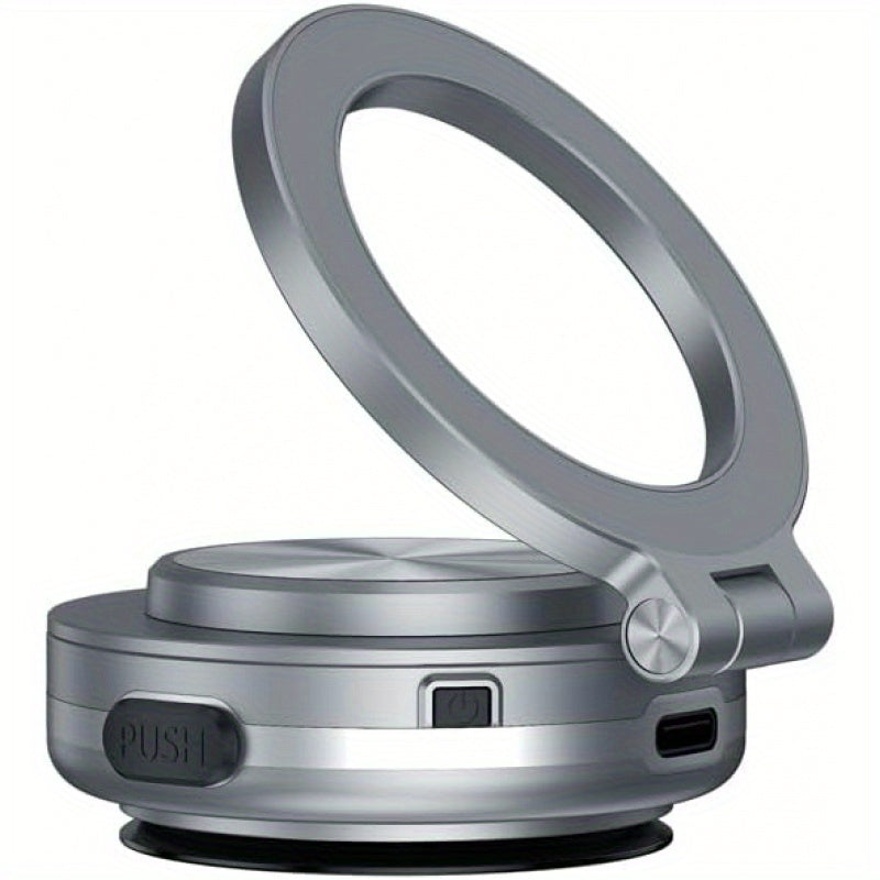 Magnetic Car Phone Mount Zinc Alloy 360° Rotation Dashboard Holder
