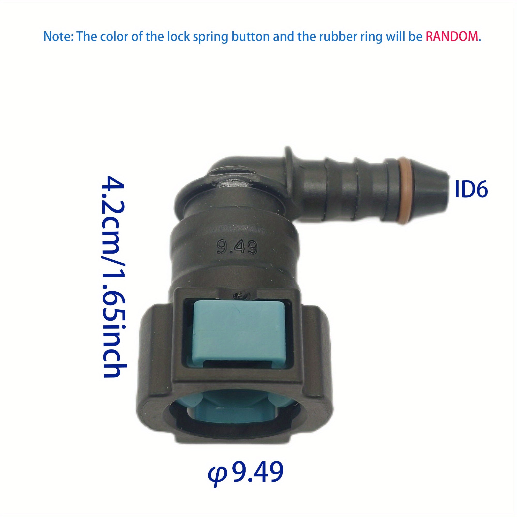 Auto Car Fuel Line Hose Coupler Quick Release Connector High Quality 6 Pack