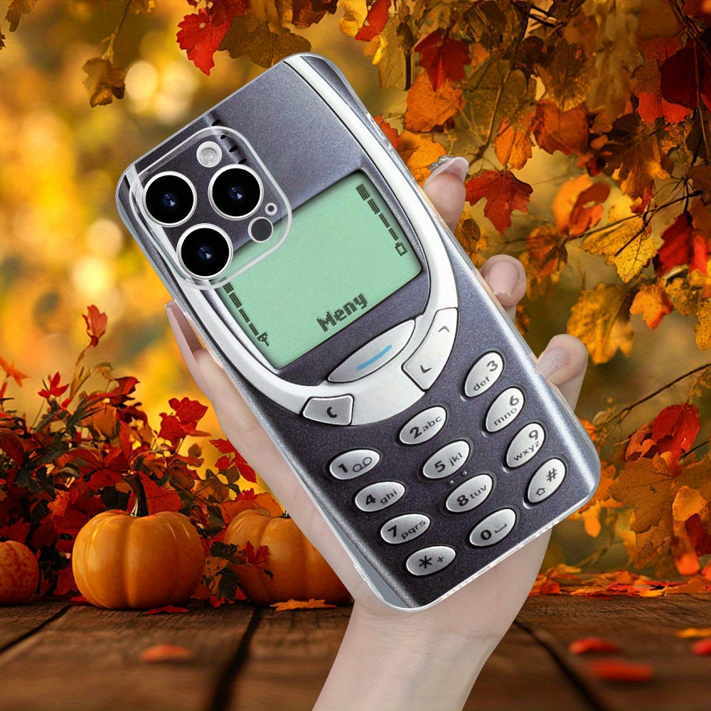 Vintage Phone Print TPU iPhone Case for All Models