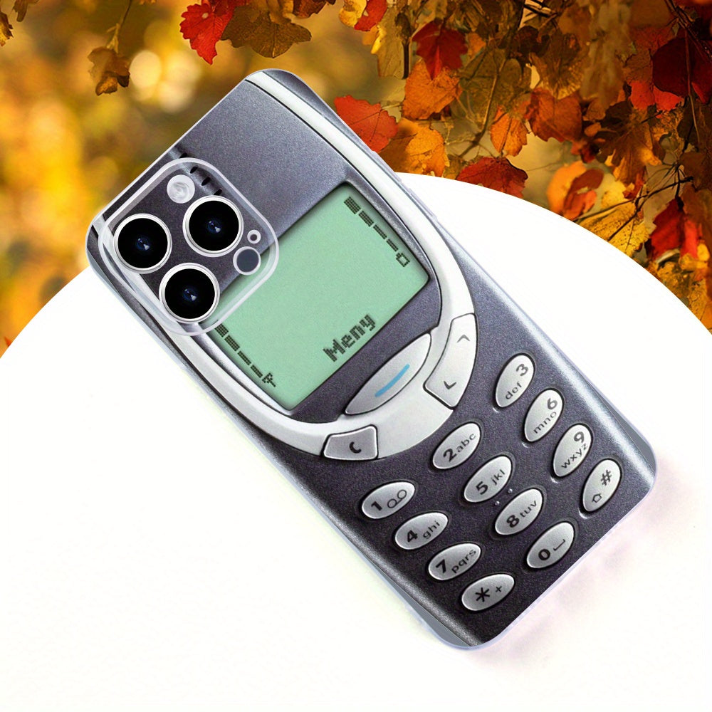 Vintage Phone Print TPU iPhone Case for All Models