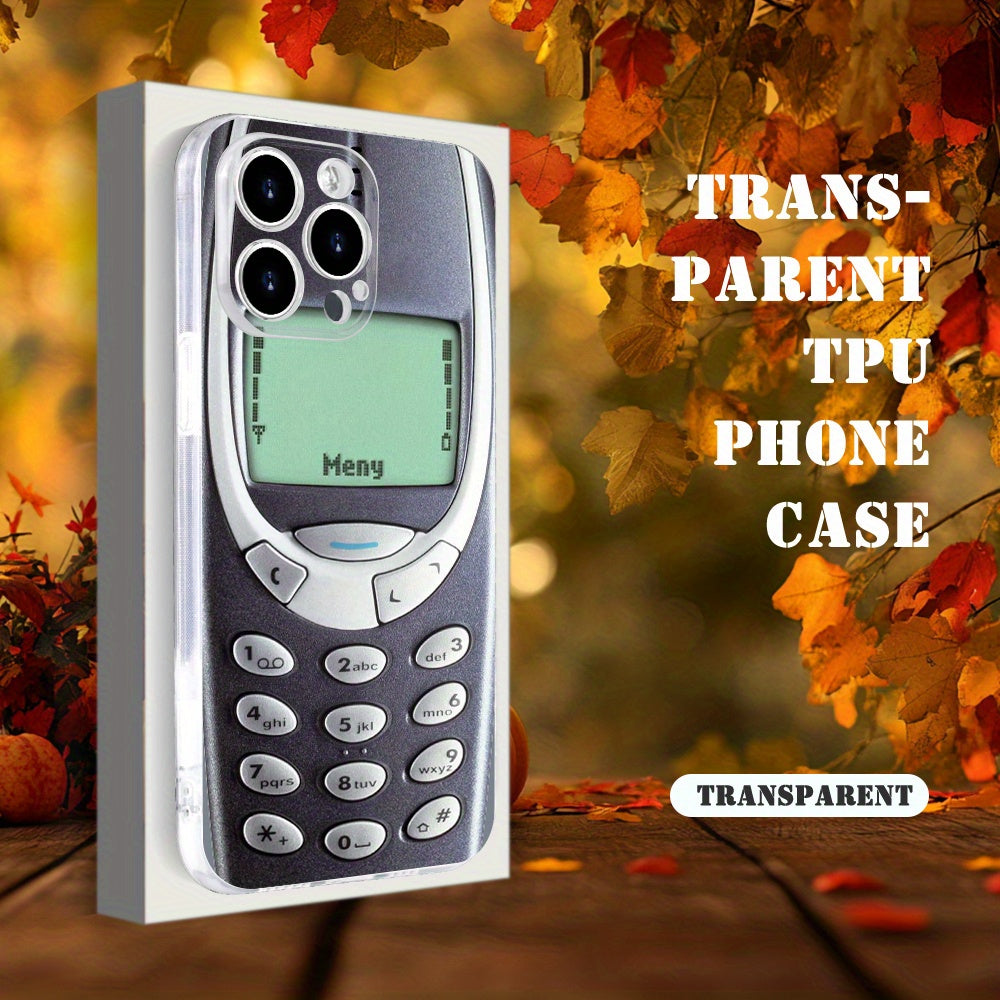 Vintage Phone Print TPU iPhone Case for All Models