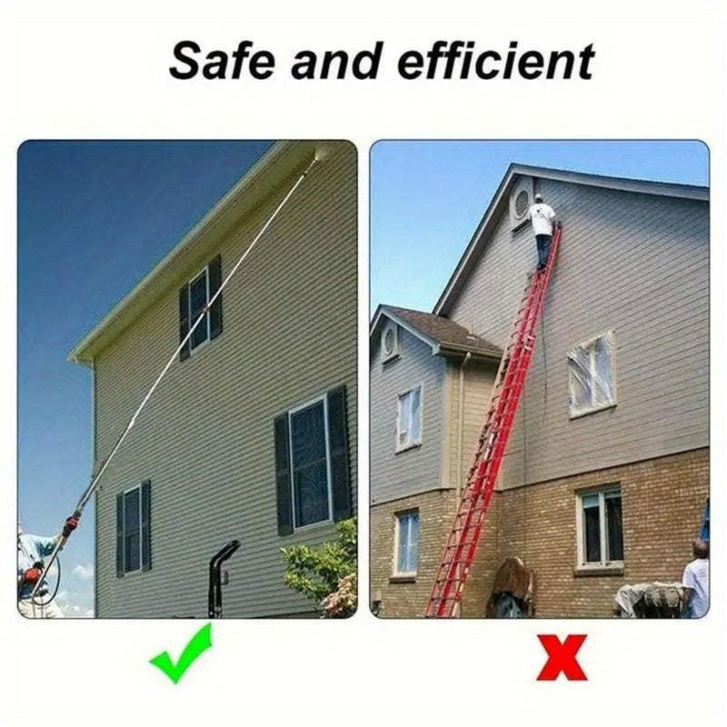 High-Pressure Washer Hose Kit 7 Pieces with Nozzles and Stainless Steel Extensions