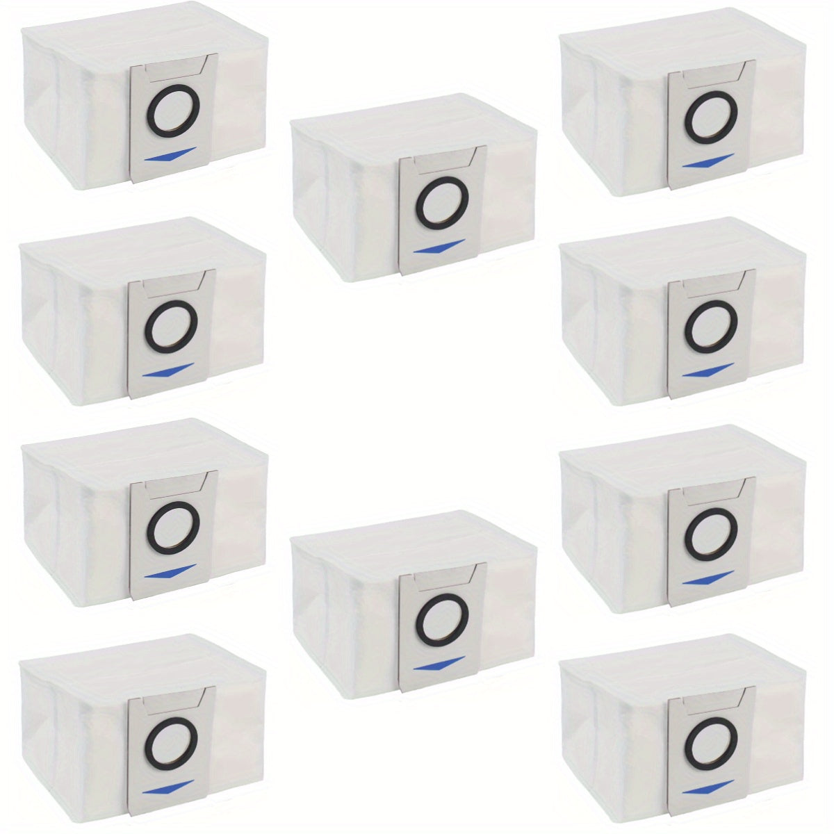 Set of 10 Dust Bags for Robot Vacuums, 3L Capacity, Easy Seal