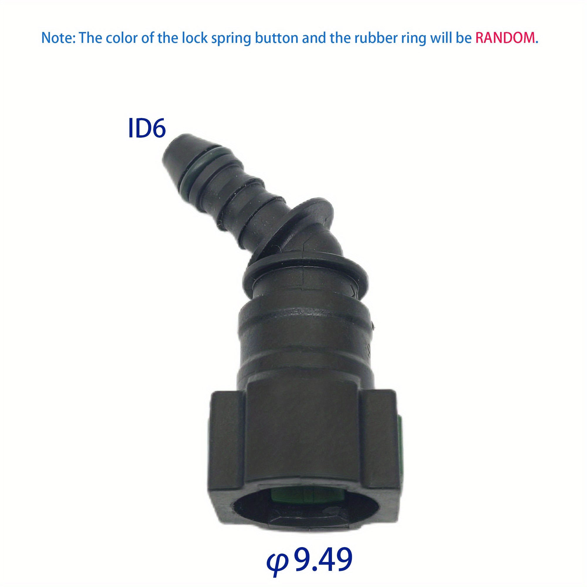 Auto Car Fuel Line Hose Coupler Quick Release Connector High Quality 6 Pack