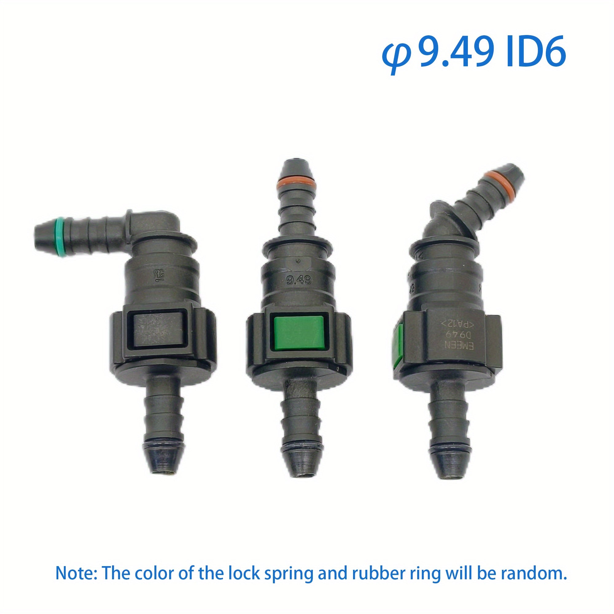 Auto Car Fuel Line Hose Coupler Quick Release Connector High Quality 6 Pack