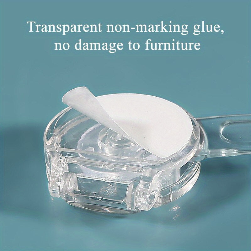 Set of 3 Clear Child Safety Locks for Cabinets and Drawers