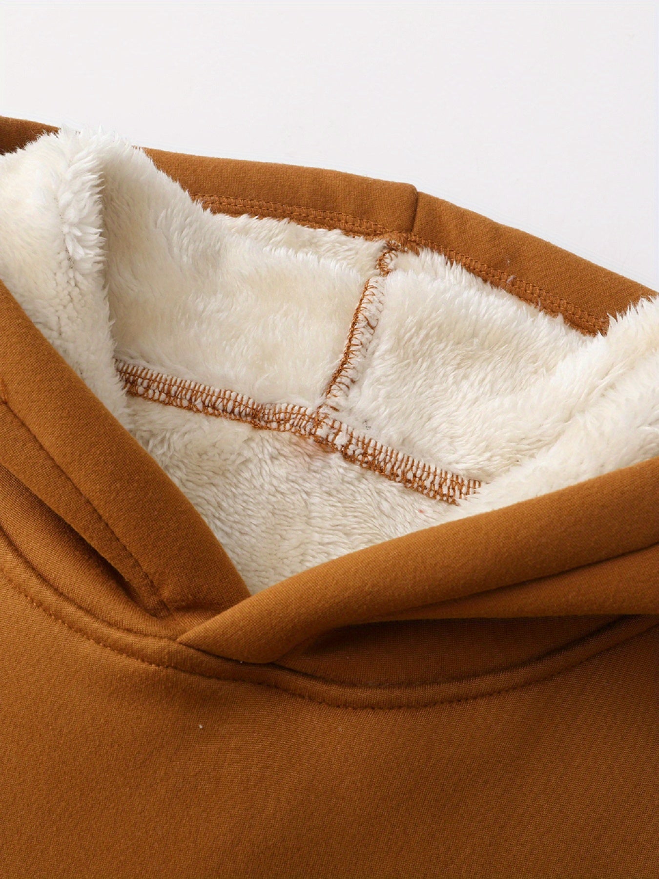 Толстовка оверсайз с флисовой подкладкой для женщин, повседневная толстовка с карманом кенгуру