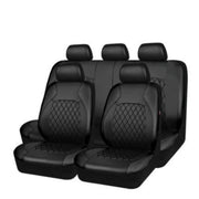Luxury Leather Car Seat Covers 5-Piece Set with Headrest and Pet Cushions for SUVs and Trucks