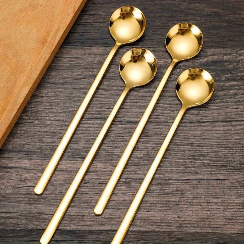 Set of 4/6 Stainless Steel Coffee Espresso Tea Spoons 6.85 Inch Durable Rust-Resistant