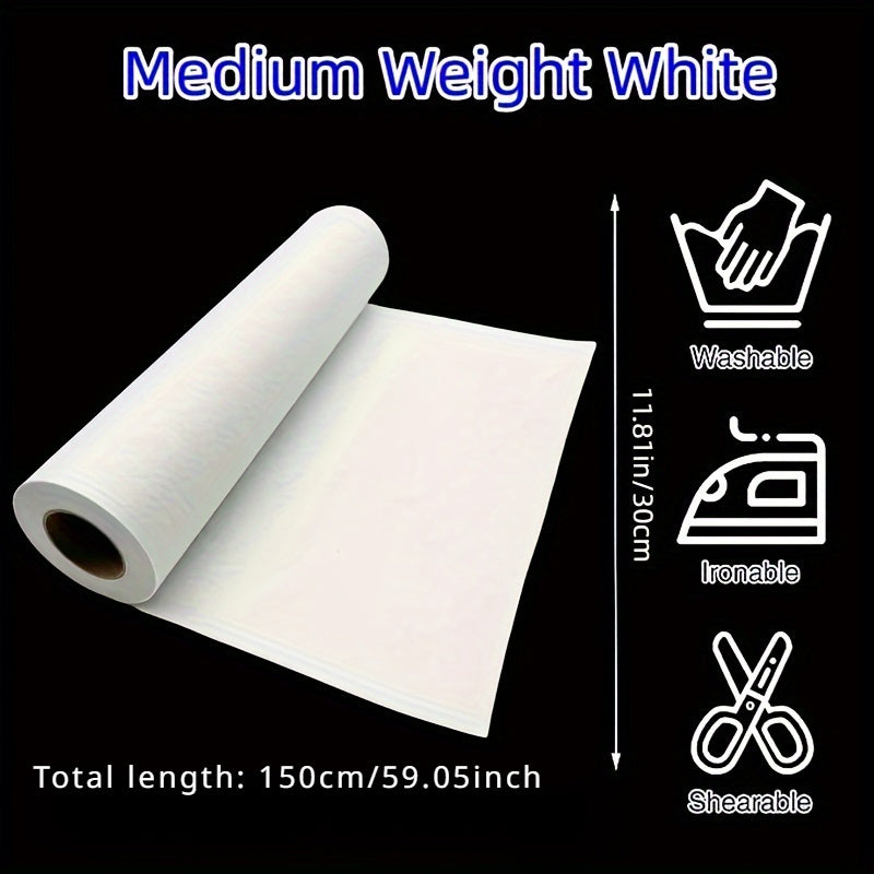 Iron-On Non-Woven Fusible Interfacing Roll for Sewing and DIY Projects