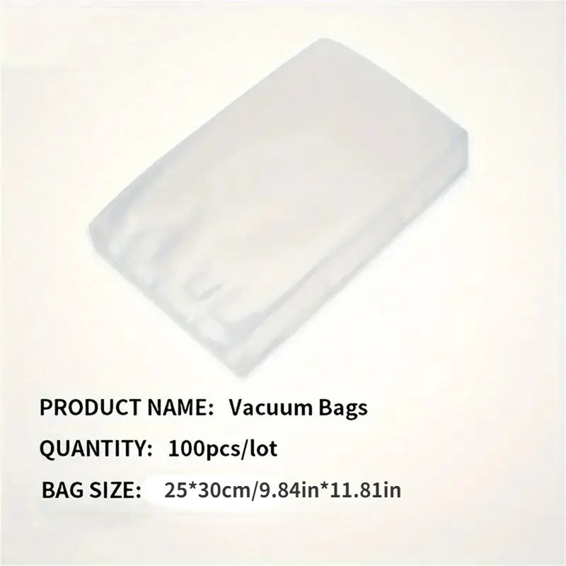 100pcs Reusable BPA-Free Vacuum Sealer Bags for Airtight Food Storage