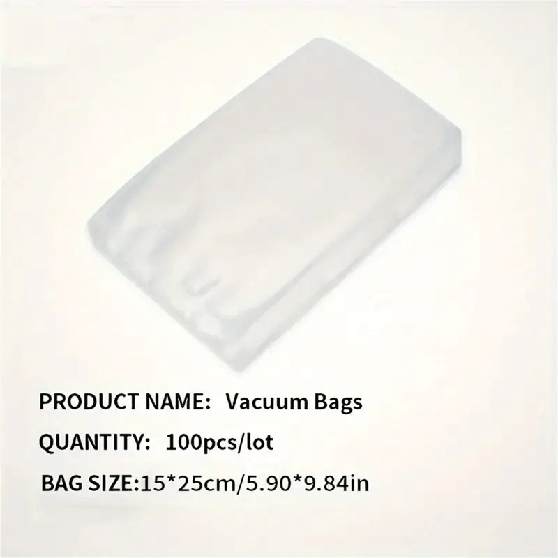 100pcs Reusable BPA-Free Vacuum Sealer Bags for Airtight Food Storage
