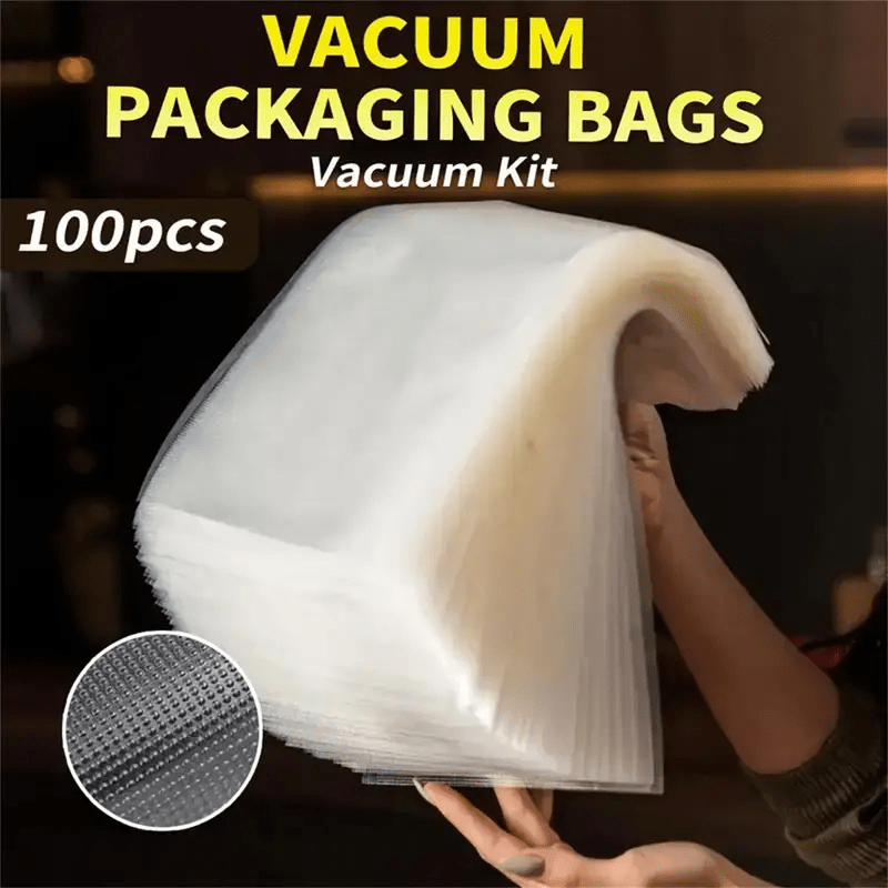 100pcs Reusable BPA-Free Vacuum Sealer Bags for Airtight Food Storage