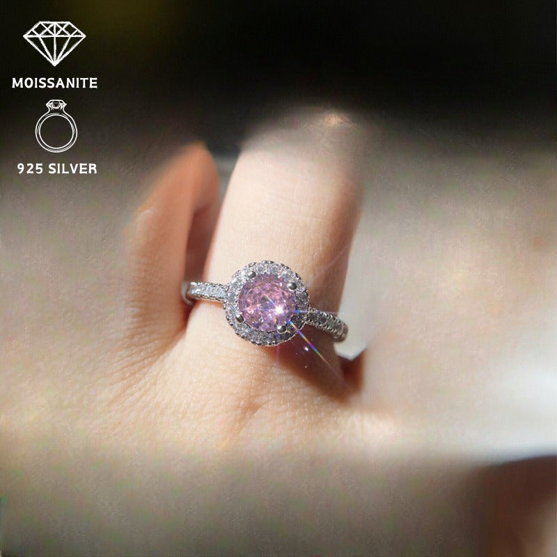 Square Cut Moissanite Ring 3 Carat Sterling Silver for Wedding Engagement Anniversary