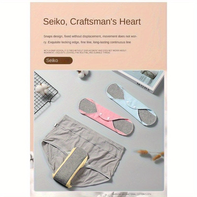 Reusable Adult Washable Sanitary Pads Waterproof Leak-Proof Graphene Antibacterial Senior Care