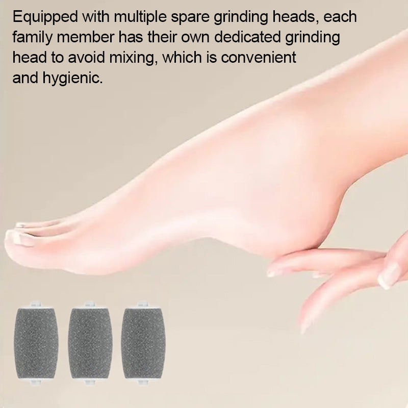 Portable Electric Foot Grinder with LED Display USB Rechargeable 2-Speed Includes Grinding Heads