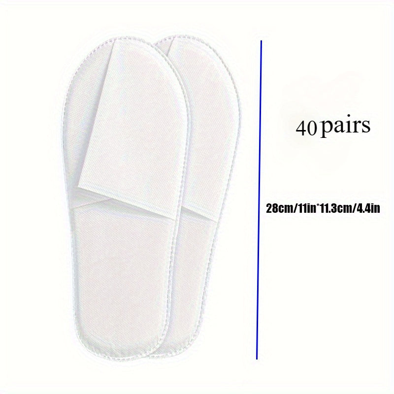 40 juftliklik bir martalik shlyapa, sirg‘almas, yumshoq, nafas oladigan, mehmonxona, uy, sayohat uchun