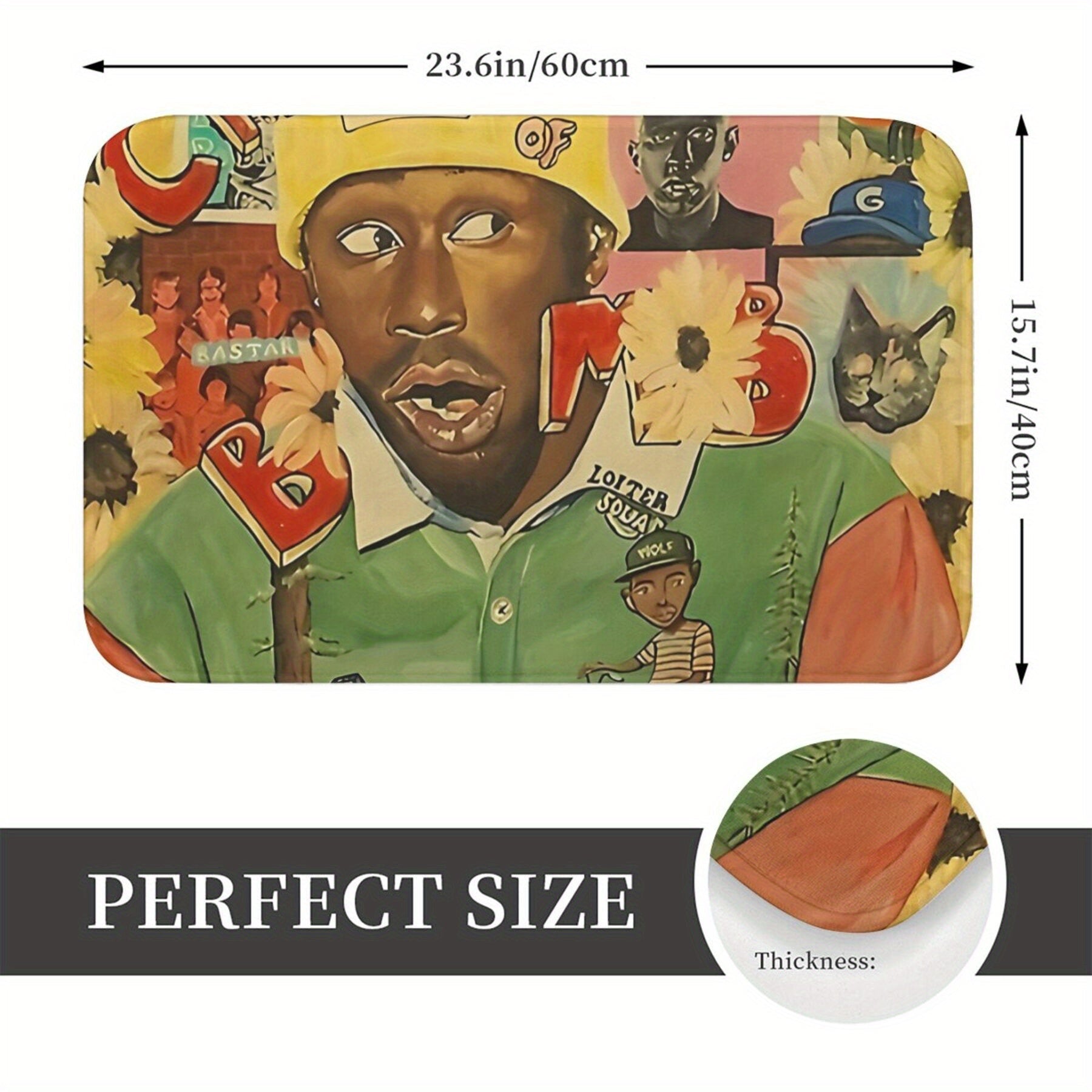 Rojdestvo mavzusidagi vanna matosi, mashina bilan yuviladigan polyester, oshxona va kirish dekoratsiyasi