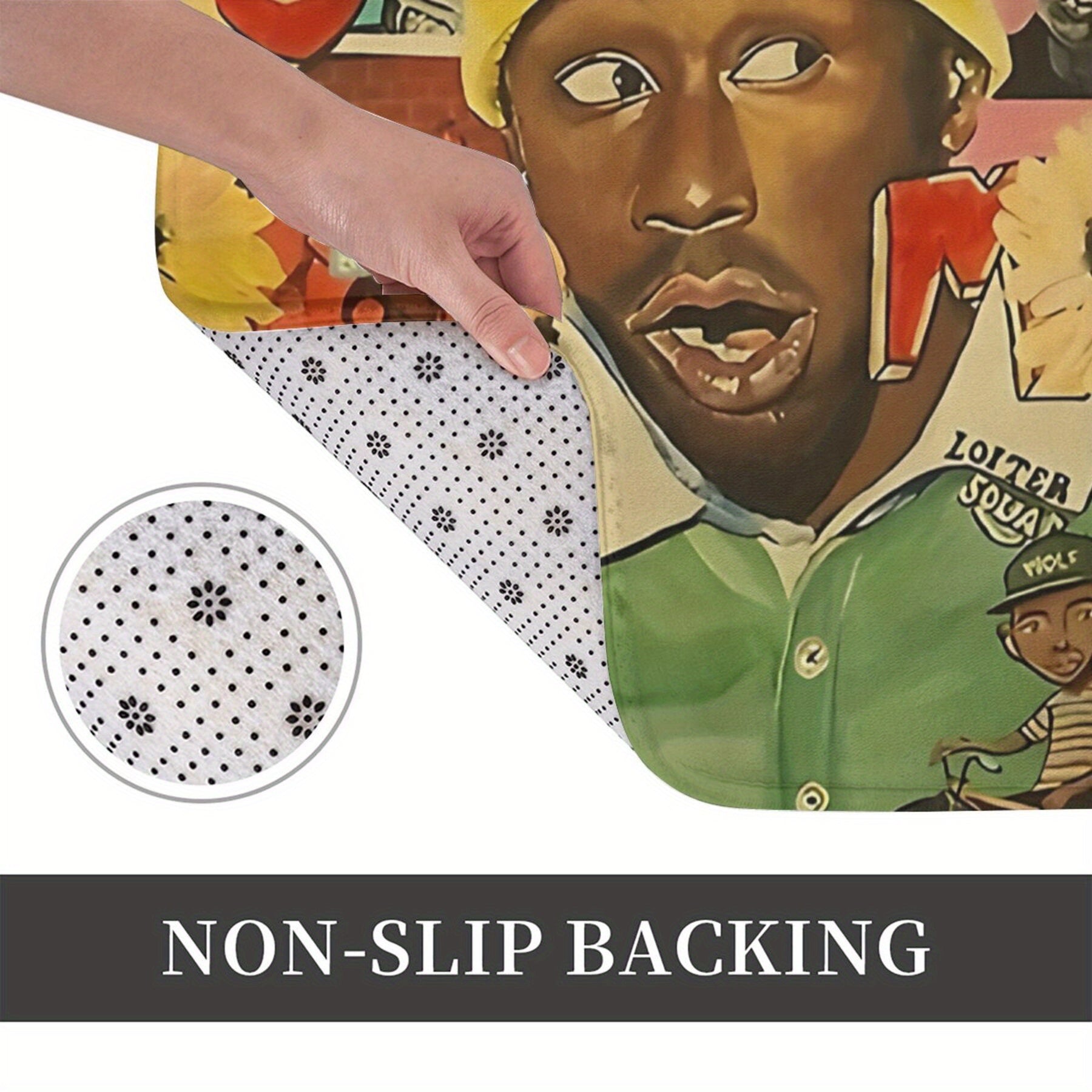 Rojdestvo mavzusidagi vanna matosi, mashina bilan yuviladigan polyester, oshxona va kirish dekoratsiyasi