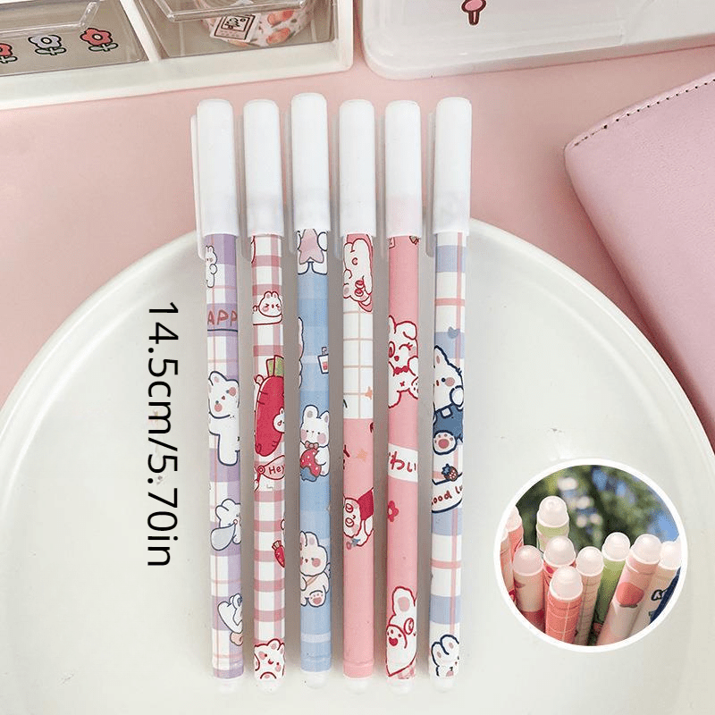 3/12 dona o‘chiriladigan rollerball ruchkalar, 0.5mm igna uchli, talabalar va ofis uchun