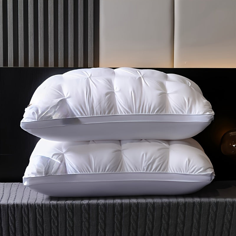 Neck Support Pillow Hypoallergenic Soft Polyester Fiber White for Deep Comfort