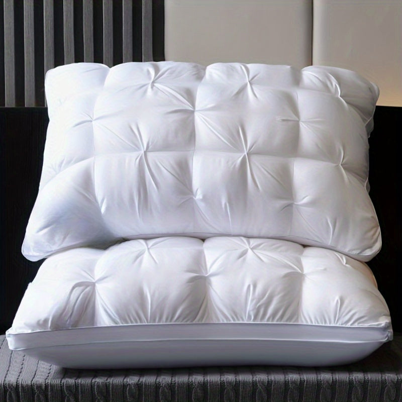 Neck Support Pillow Hypoallergenic Soft Polyester Fiber White for Deep Comfort