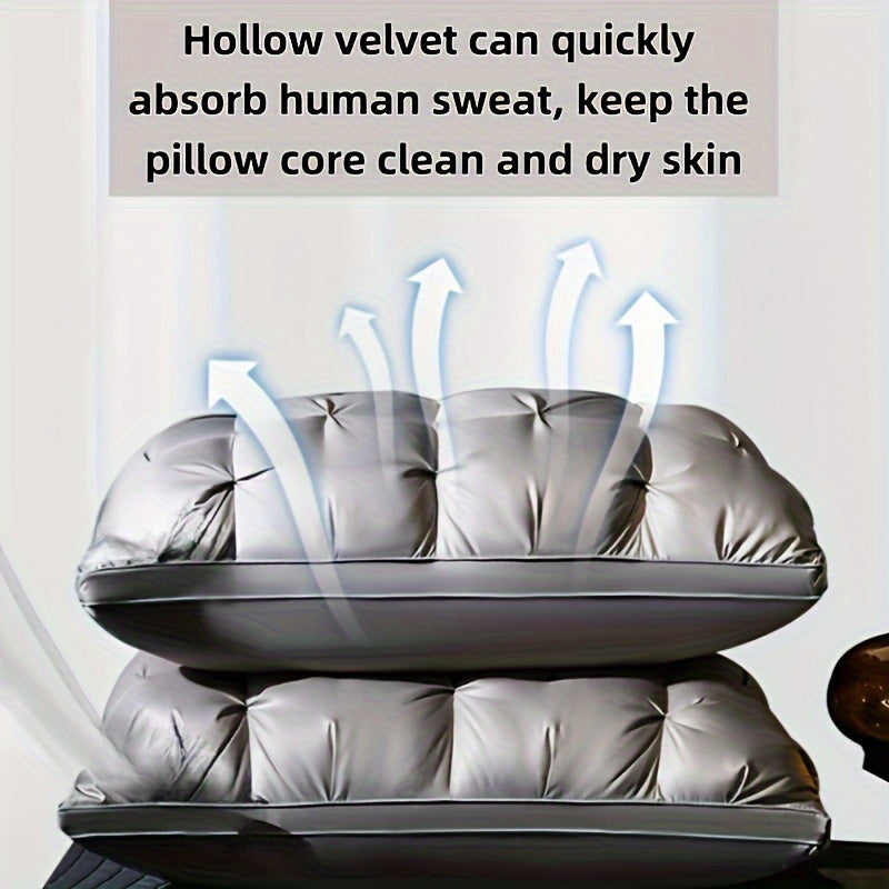 Neck Support Pillow Hypoallergenic Soft Polyester Fiber White for Deep Comfort