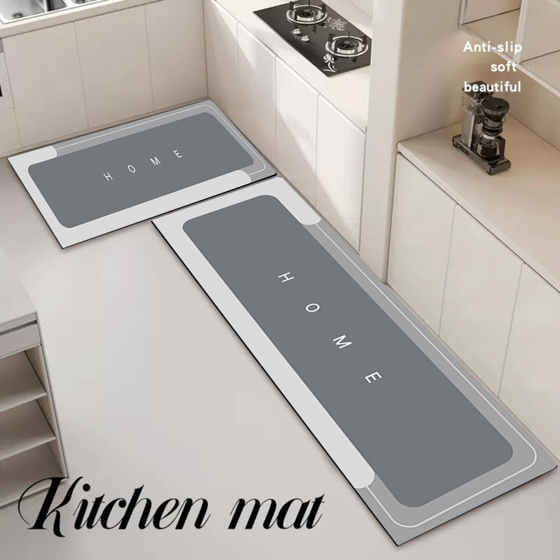 Durable Soft Kitchen Mat Non-Slip Oil Water Resistant Stain-Proof Easy to Clean
